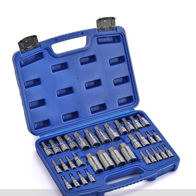 China HEX Bit Socket 33 Pcs Set Socket Bit 2mm To 19mm Tool Kit for sale