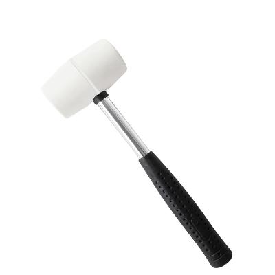 China Gold Hunting Mallet Soft White Color Head Rubber Hammer for sale