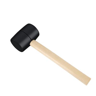 China Decorating And Installing Tiles Rubber Hammer With Wooden Handle Rubber Mallet for sale