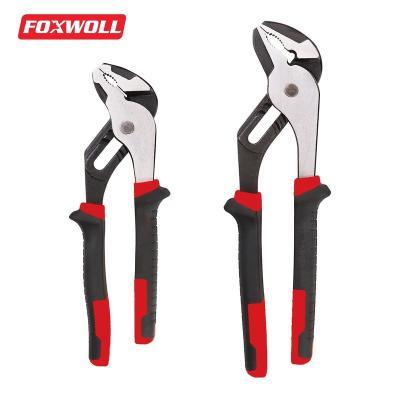 China DIY Spline Joint Plumbers and Pliers Set 2 Piece Adjustable Water Pump Pliers FOXWOLL for sale