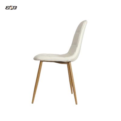 China Modern PU leather dining chair with solid metal legs high quality Dining Chair for sale