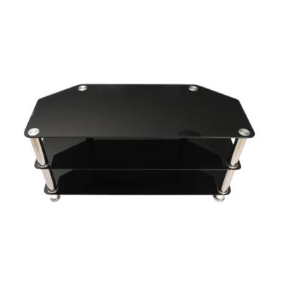 China Black color Stainless Steel leg Modern Tv Stand for sale