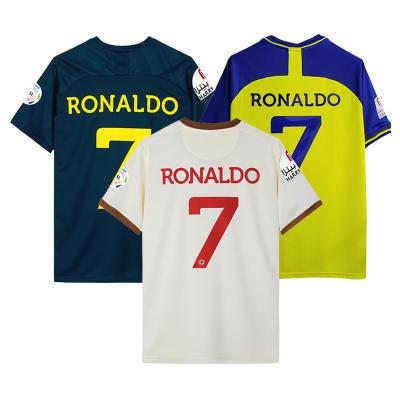 China Shirts & Custom Made Ronaldo 7 Tops Season Riyadh Victory Soccer Tank Top With Logo Printed Tank Top Football Clothes Wholesale for sale