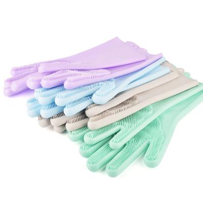 Chine Outils de cuisine pour le lavage des vaisselles Accessoires ménagers Gants de nettoyage en silicone à vendre