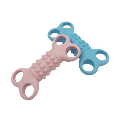 China Silicone Rubber Bone Tooth Anti Bite Chew Toy Puppy Tooth Training for sale