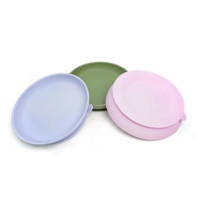 China Safe Silicone Baby Food Grade Feeding Bowl With Non-Slip And Easy To Clean for sale