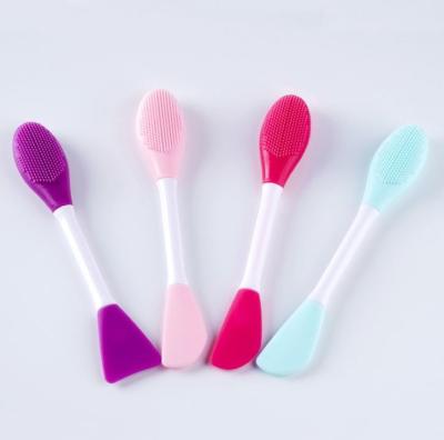 China Multifunctional Pantone Color Silicone Cleansing Brush With Double Head for sale