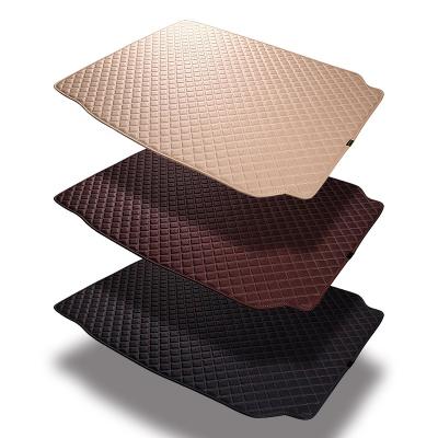 China Anti-Slip / Water Proof Customized 3D 5D Quilted Leather Car Trunk Mats for sale