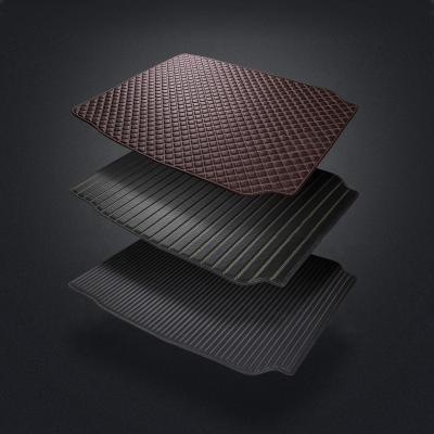 China Customized Leather Quilting Mats Waterproof Anti-Slip/Water Proof 3D 5D XPE EVA Car Floor Mats Trunk Liner for sale