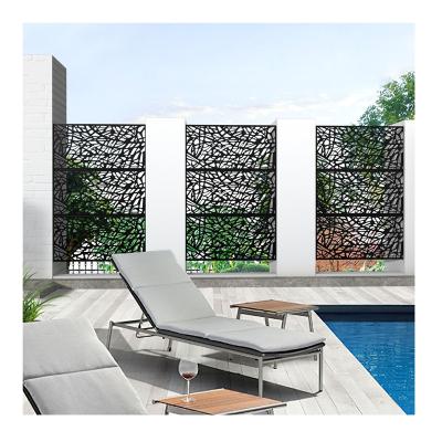 China Easily Assembled Etched Metal Panels Outdoor Rusty Metal Screen Corten Steel Screen for sale