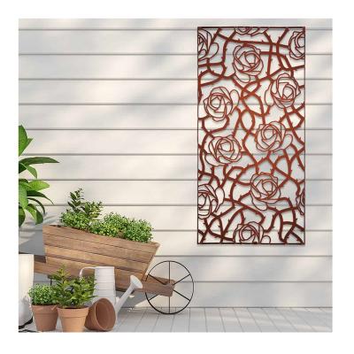 China Easily Assembled Easy Assemble Outdoor Metal Screens Metal Privacy Screen Corten Steel Screen for sale