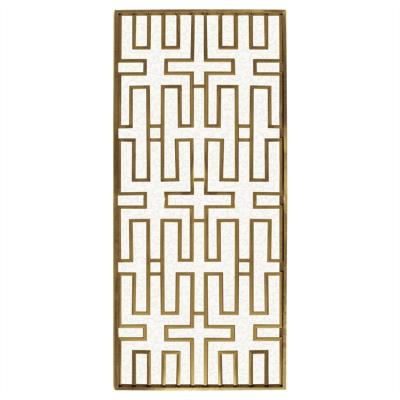 China Minimalist Decorative Stainless Steel Wall Panel Art Metal Screen Fence Laser Cutting Stainless Steel Screen for sale