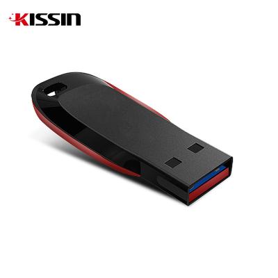 China Kissin Custom Logo USB Flash Drive USB 2.0 Flash 64GB High Speed Pen drive 8GB 16GB 32GB 128GB Plastic USB Stick 3.0 Pendrive for sale