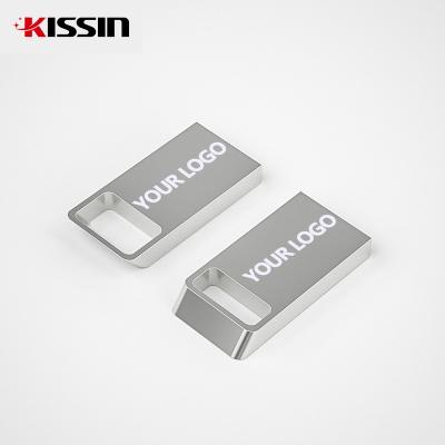 China Kissin Hot Sale Custom Logo Metal Usb Stick 2.0 3.0 3.1 Usb Memory Stick 8GB 16GB 32GB 64GB Pendrive 128GB Usb Flash Drive for sale