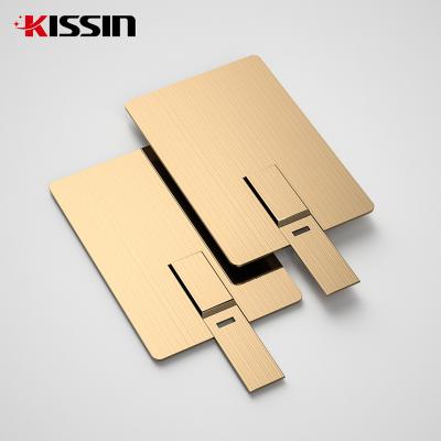 China Kissin Factor Custom Logo USB Credit Card Business USB Card 1GB 2GB 4GB 8GB 16GB Memory Stick Pendrive 64GB Card USB Flash Drive for sale