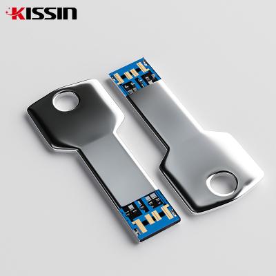 China Kissin Factory Outlet Memory 16GB 32GB Pendrive 64GB USB Flash Drive Metal Silver Pendrive for sale