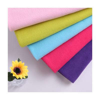 China Memory Microfiber Shear 100% Micro Dty Polyester Tela Polar Fleece Fabric For Garment for sale