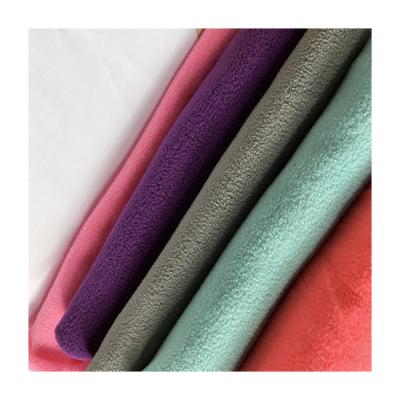 China Cheap 100% Micro Memory Stock Color Polyester Microfiber Proof Fleece Fabric Anti Pilling For Clothes Hoodie Blankets Cloth for sale