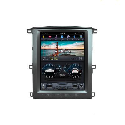 China IPS touch screen 12.1 inch vertical car radio stereo DVD player for 2003-2007 Toyota Land Cruiser LC100 GPS navigation IPS screen carplay for sale