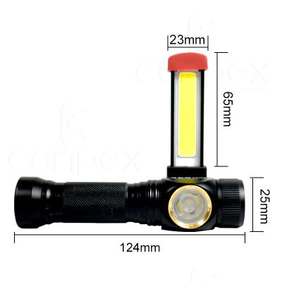 China Zoomable Rotatable Ultra Bright Mini Outdoor Camping Torch USB Rechargeable Led Flashlight for sale