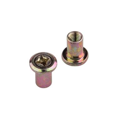 China Industry General Steel Phillips Flat Head M8 Furniture Connector Nut for sale