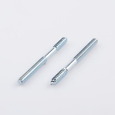 China Steel Galvanized Double Steel Threaded Ferrule Wood Finger Screws Hanger Bolts for sale