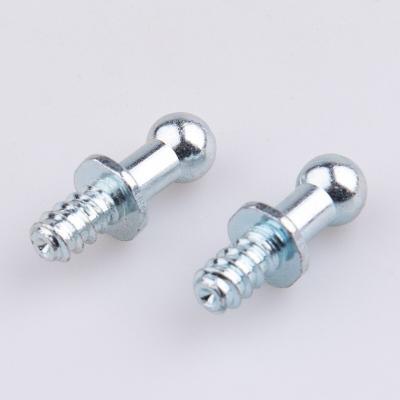 China China Manufacture Ball Steel Ball Head Furniture Screws With Round Washer for sale