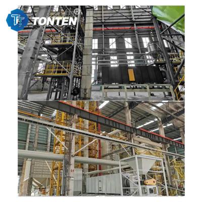 China TONTEN Industrial Glass Crusher Machine Production Line To Sand 6-25t Per Batch for sale