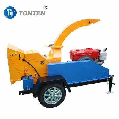 China Tree Branch Wood Crusher Machine Mobile Diesel Bamboo Chipping Crusher Machine for sale