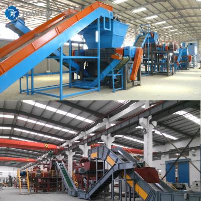 China Waste Tire Rubber Crushing Recycling Line Waste Tyre Recycling Machine for sale