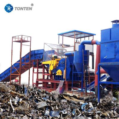 China Iron Industrial Scrap Shredder Crusher Production Line Recycling Machine for sale