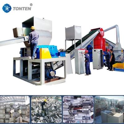 China Automatic Home Garbage Shredder Old Refrigerator Crushing Production Line Machine for sale