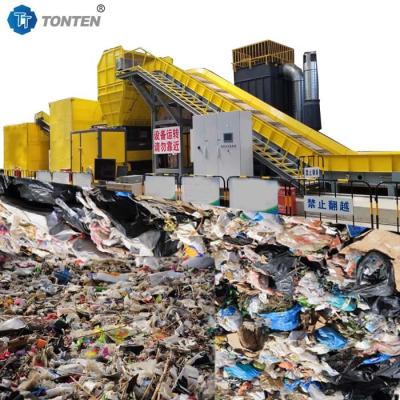 China Municipal Domestic Waste Sorting Wet Waste Recycling Plant Kitchen Waste Crusher for sale