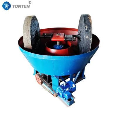 China Mining Gold Wet Pan Mill Gold Grinding Machine Gold Ore Separator for sale