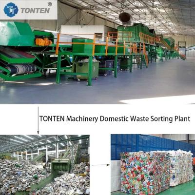 China RDF Recycling Sorting Packaging Wrappers Cardboards Waste Plant for sale