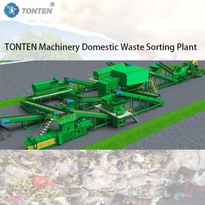 China Municipal Waste Sorting Recycling Equipment Organic Waste Recycle Line for sale