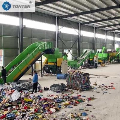 China Schroot Gemengd afval Plastic PET fles Schroot Recycling Plant Machine Te koop