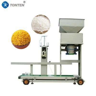 China Plastic Pellet Sealing Weighing Filling Packing Machine 25kg 50kg for sale