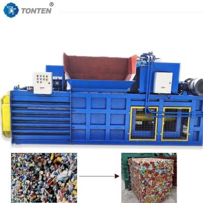 China Plastic Cans Hydraulic Baler Machine Horizontal 22kw Customized for sale