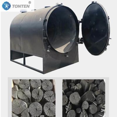 China Log Charcoal Making Carbonization Furnace Horizontal Carbonization Machine for sale