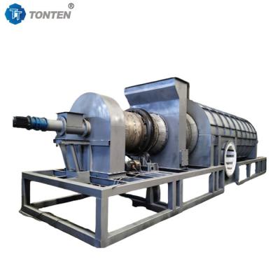 China Coconut Shell Sawdust Continuous Horizontal Carbonization Furnace Machine for sale