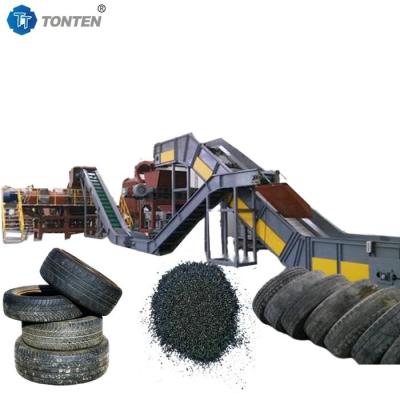 China Used Rubber Scrap Tire Shredder Crushing Recycling Machine for sale