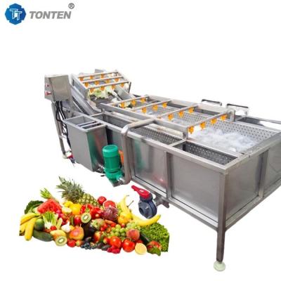 China Full Automatic Bubble Food Cleaning Machine For Fruit And Vegetable Washing for sale