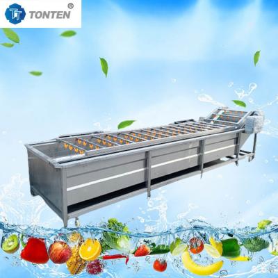 China Air Bubble Food Cleaning Machine For Banana Fruit Washing 6kw 380v for sale