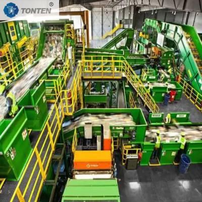 China Open Green Future Domestic Waste Sorting Plant Fully Automatic Sorting for sale