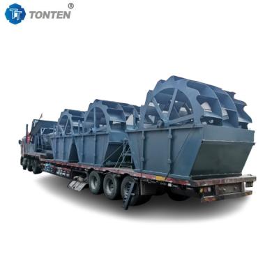 China Bucket Sand Washing Machine Sediment Screening Stone Powder Washing Equipment for sale