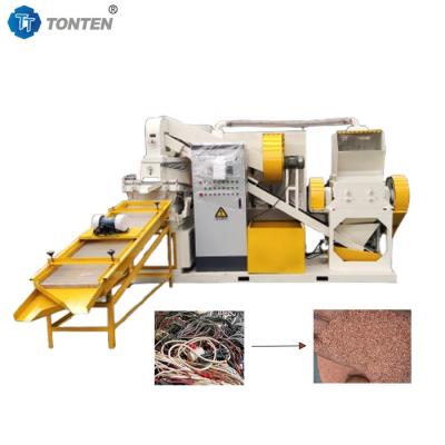 China Copper Wire Recycling Plastic Separation Machine Waste Wire Strip Granulation for sale