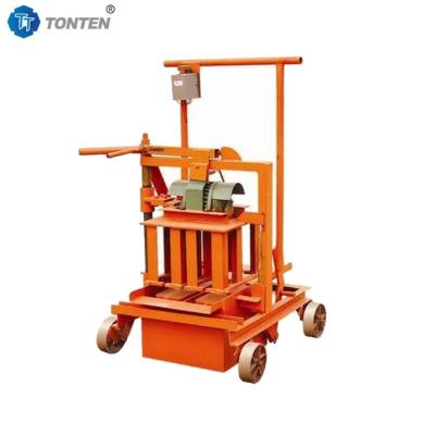 China DF2-45 Small Mobile Cement Hollow Block Making Machine For Home Business for sale