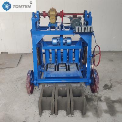 China Floor Brick Making Machine Platform Vibration Mobile Block Molding Machine for sale