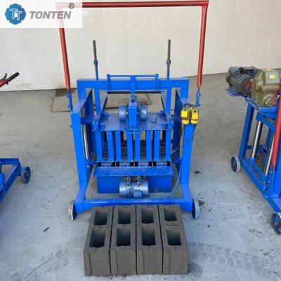 China Small Portable Block Molding Machine One Mold Five Porous Bricks Making Machine for sale